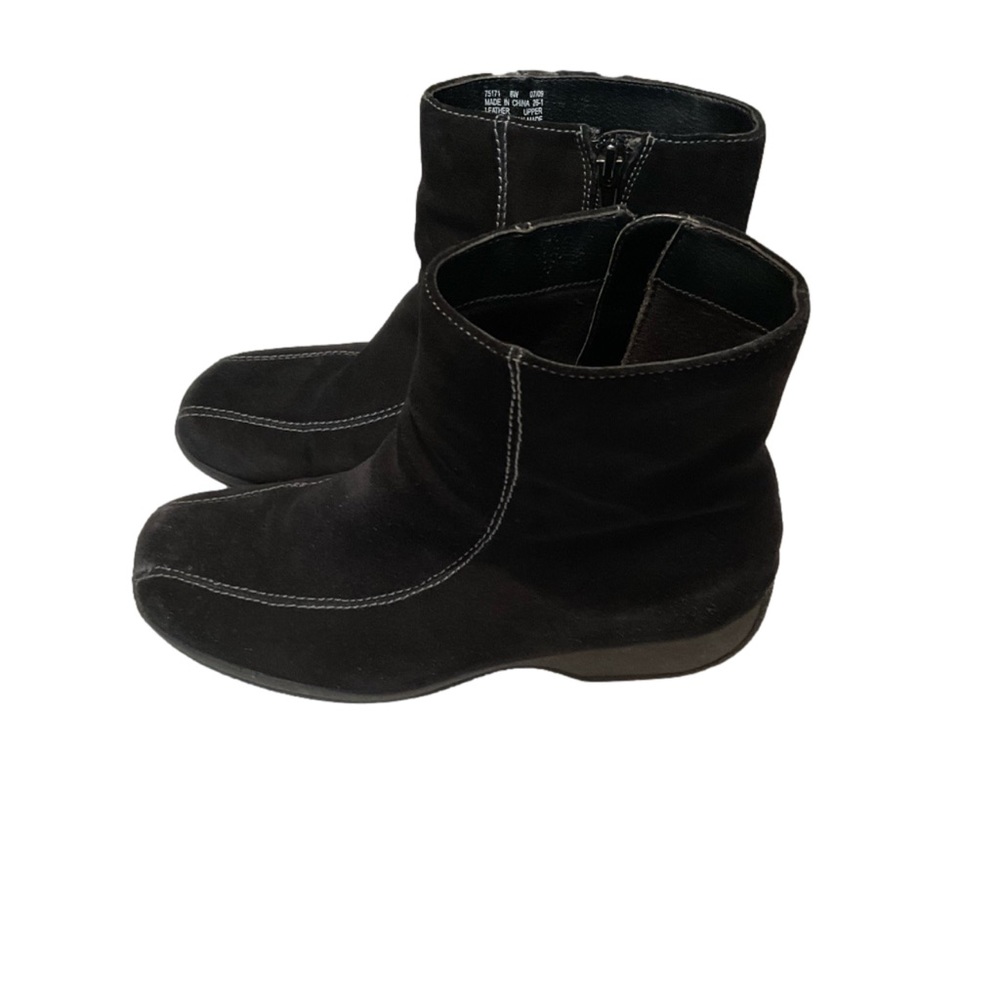 Clark’s Ashlyn Women’s Black Suede Leather Ankle Boot/Bootie Size 10M - Picture 4 of 10